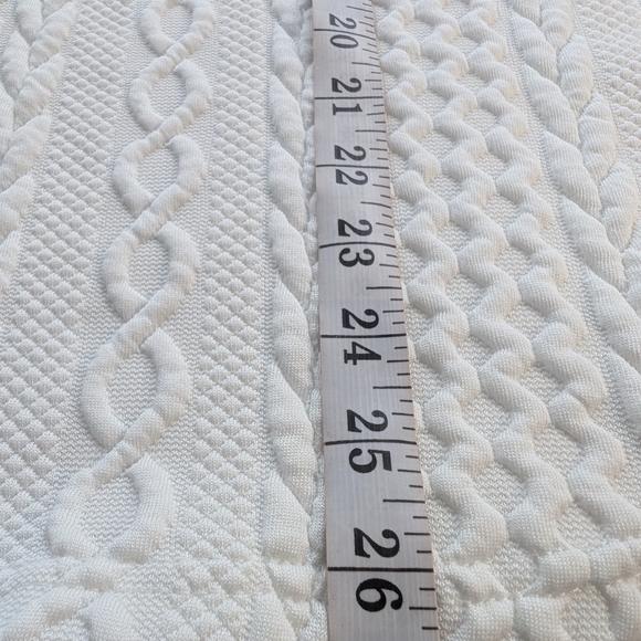 White Textured Cable Knit Sweater Minimalist Capsule Wardrobe - Picture 7 of 9